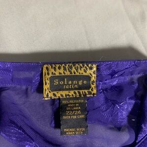 Solange Satin Purple Lingerie